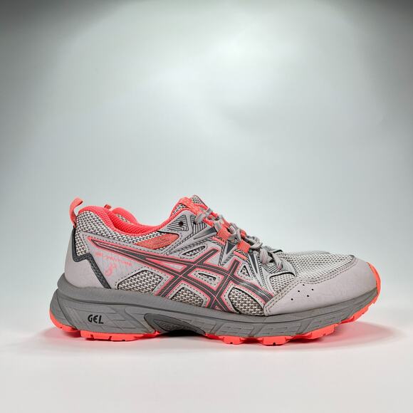 Asics Gel Venture 8 Gray Pink Trail Running Shoes 1012A708 Women’s Size 6.5 - Picture 1 of 10